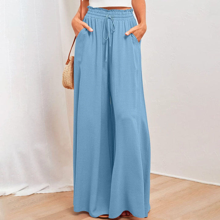 Wide-Leg Casual Trousers