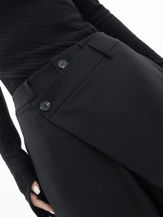 Ashcroft | Asymmetric Waist Baggy Trousers