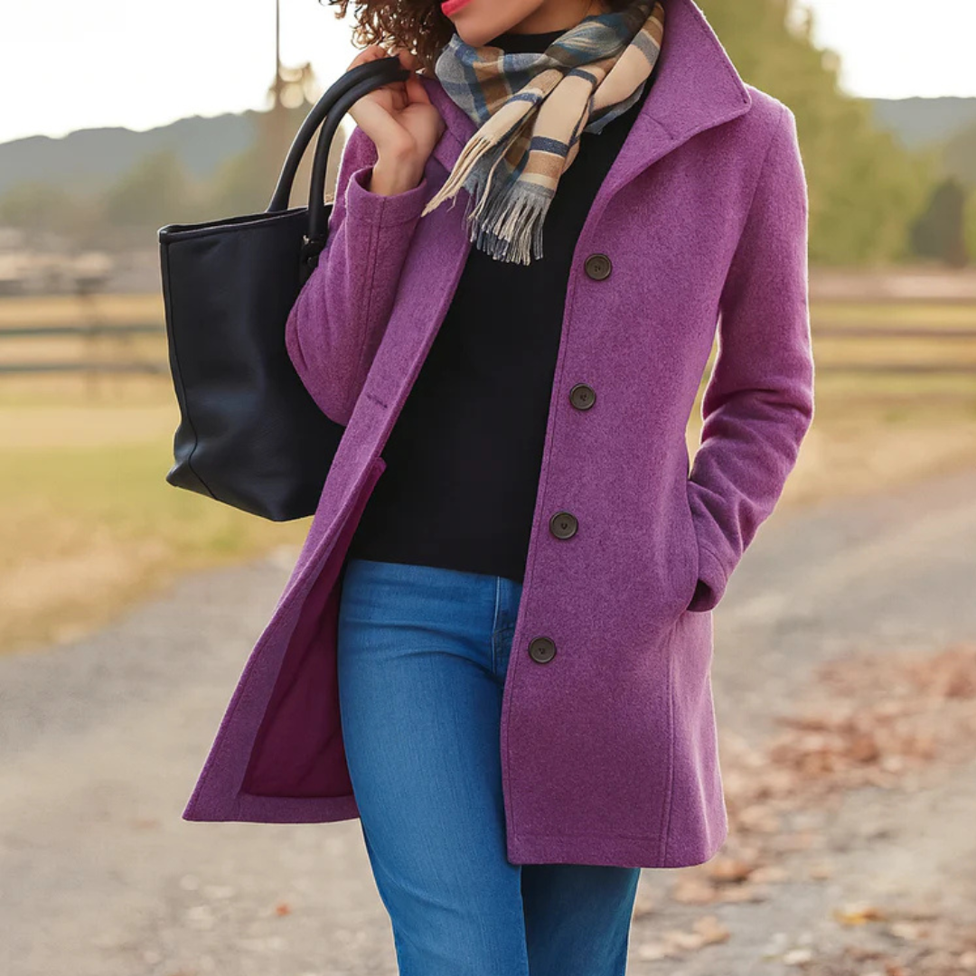 Brigitte | Tailored Single-Breasted Coat