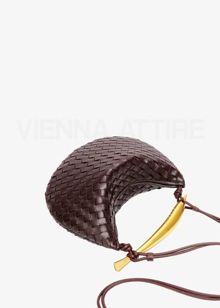 Alejandra | Woven Bag with Gold Handle