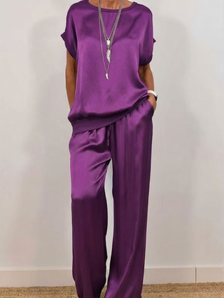 Sophie | Satin Two-Piece Set