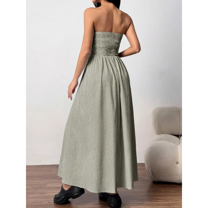 Ashcroft Classic Striped Summer Tube Maxi Dress