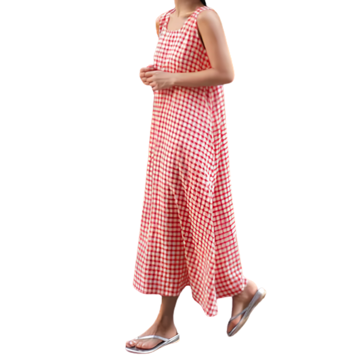 Ashcroft Breezy Plaid Pocket A-Line Dress – view 7