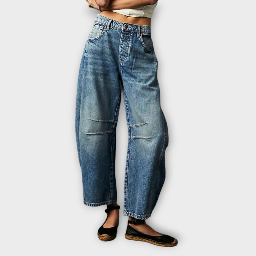 Ashcroft | Wide-Leg Comfort Jeans