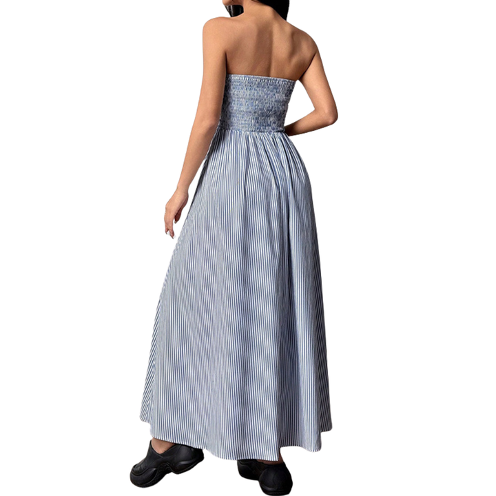 Ashcroft Striped Strapless Maxi Dress with Pockets – view 8
