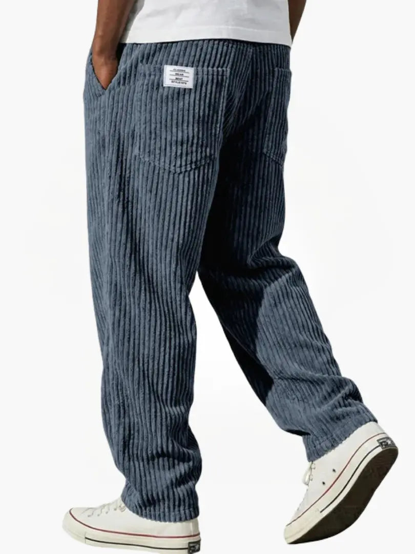 Ashcroft | Men's Corduroy Trousers with Elasticated Waist
