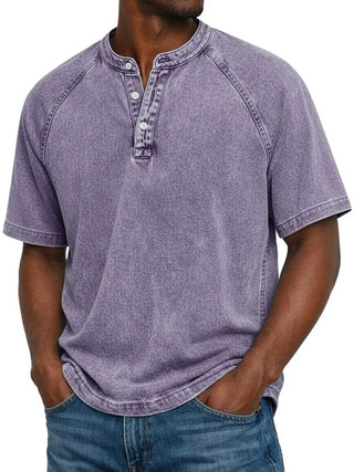 DONACCI Washed Denim Henley