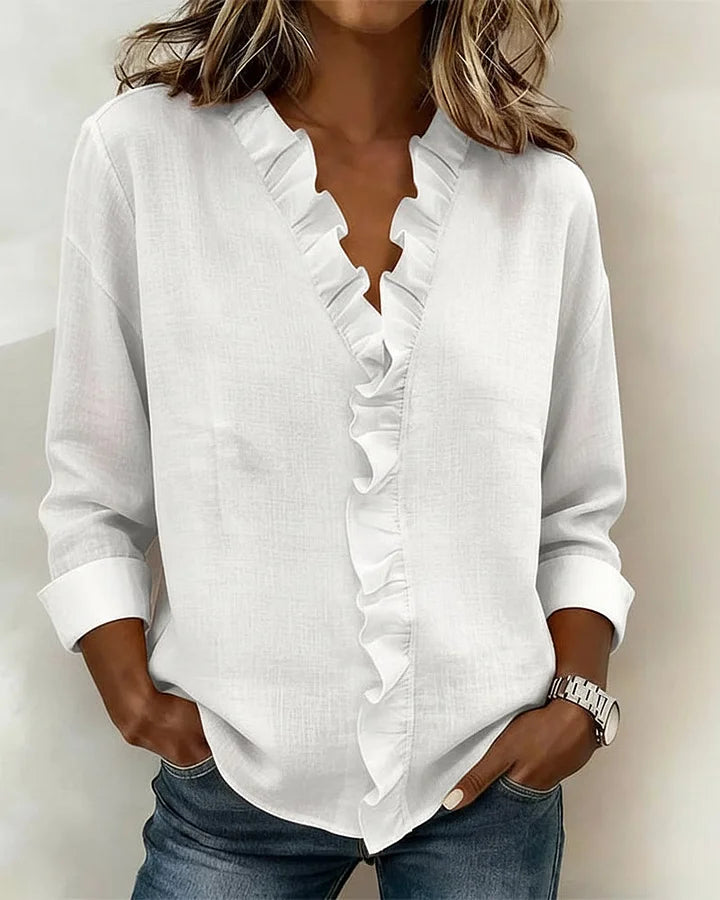 Ashcroft | Refined V-Neck Blouse