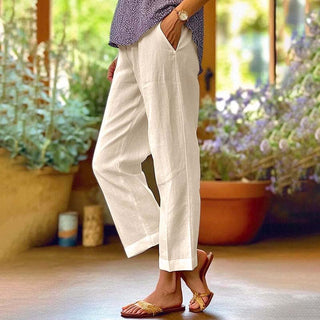 Straight-Leg Casual Trousers