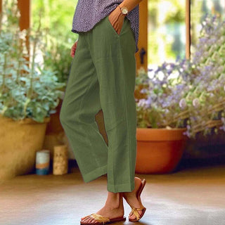 Straight-Leg Casual Trousers