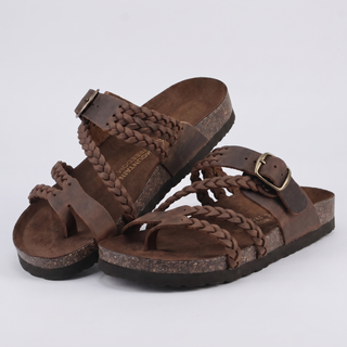 MARLBOROUGH BRAIDED CORK SANDALS