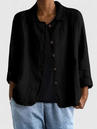 Frida | Relaxed Button-Front Shirt
