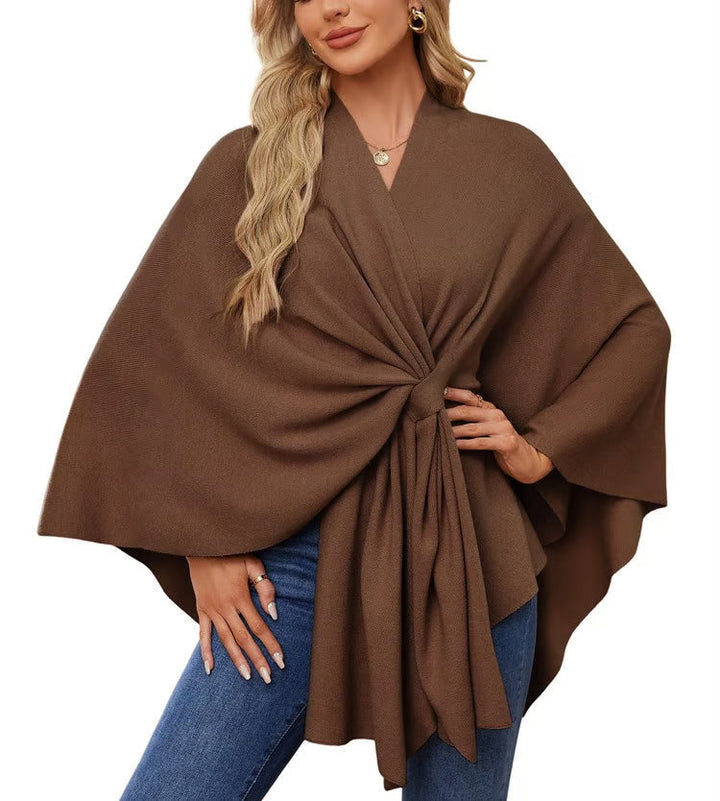 Maegan | Elegant Poncho-Style Shawl