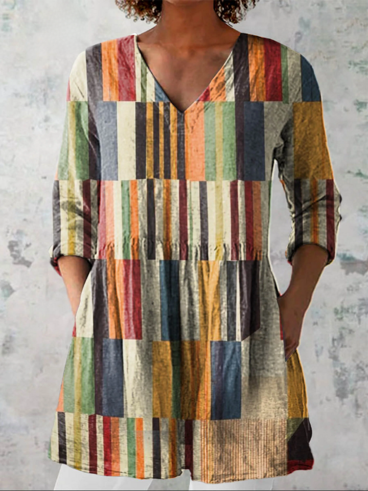 Ashcroft | Long Blouse with Bold Print