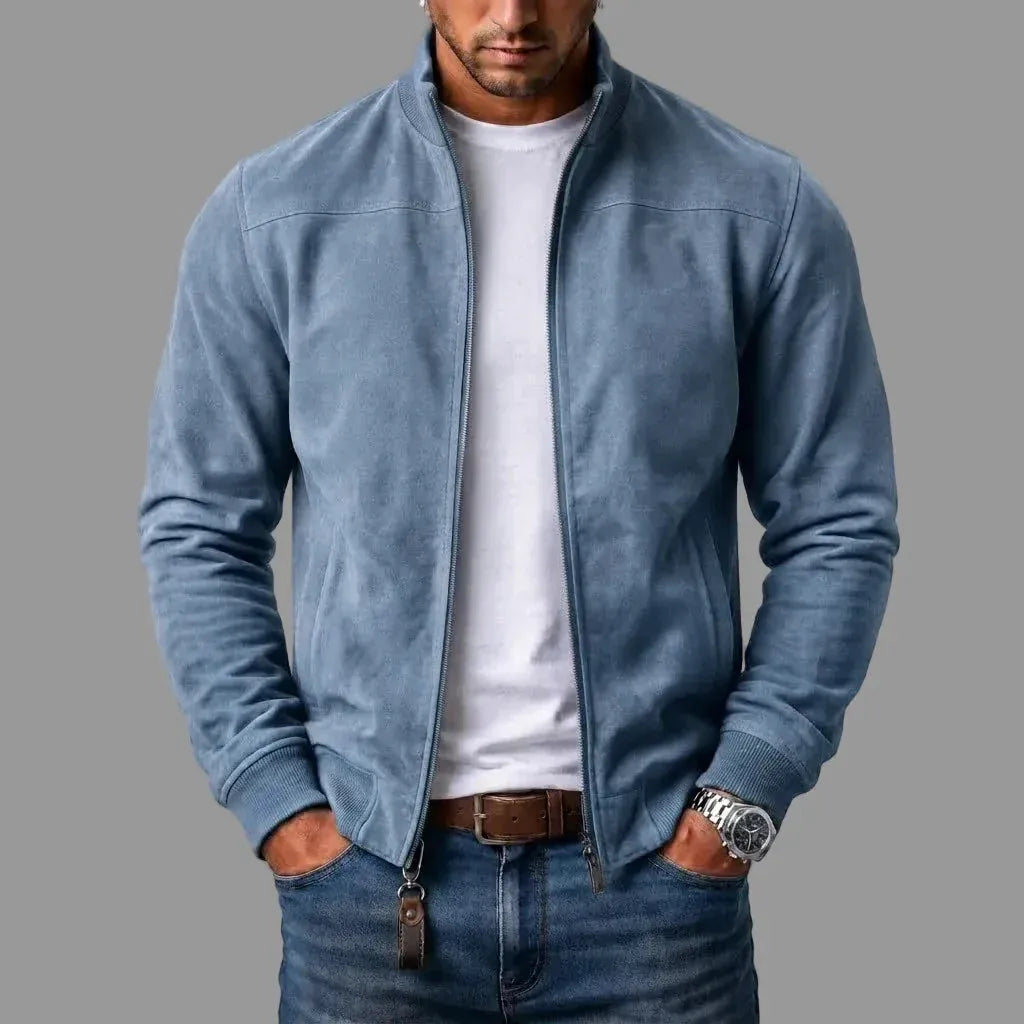DONACCI Suede Bomber Jacket