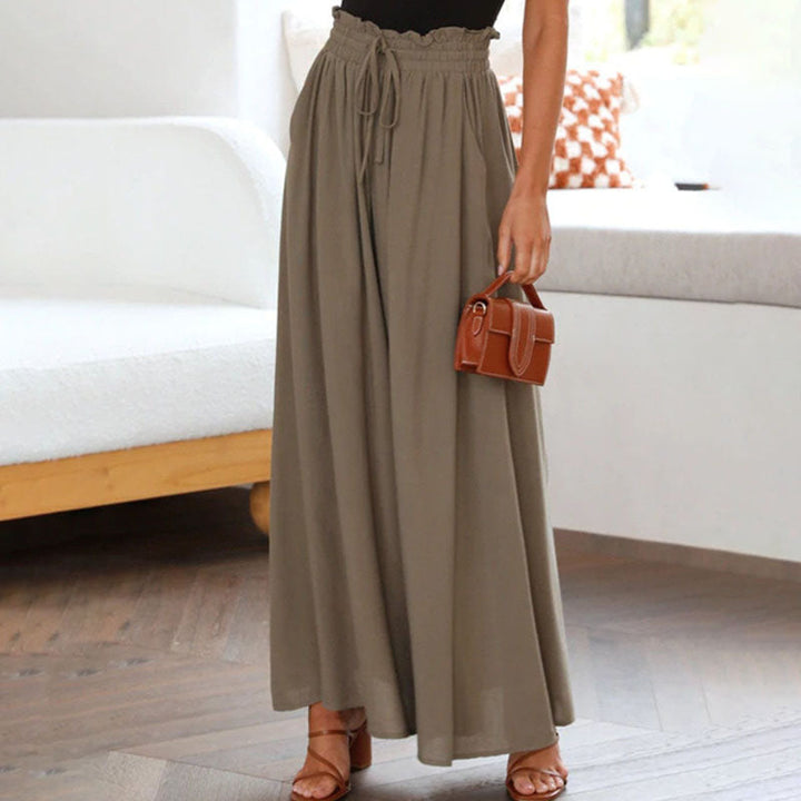 Wide-Leg Casual Trousers