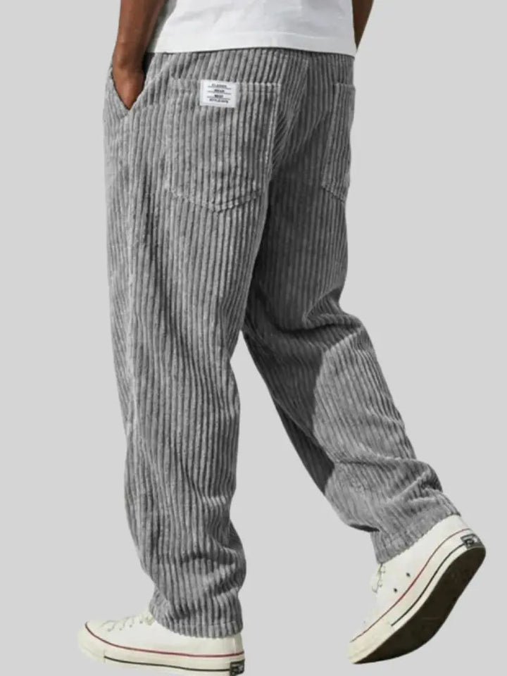 Ashcroft | Men's Corduroy Trousers with Elasticated Waist