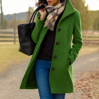 Brigitte | Tailored Single-Breasted Coat