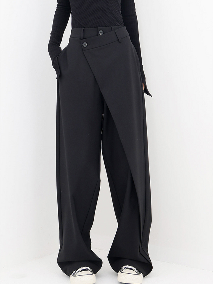 Ashcroft | Asymmetric Waist Baggy Trousers