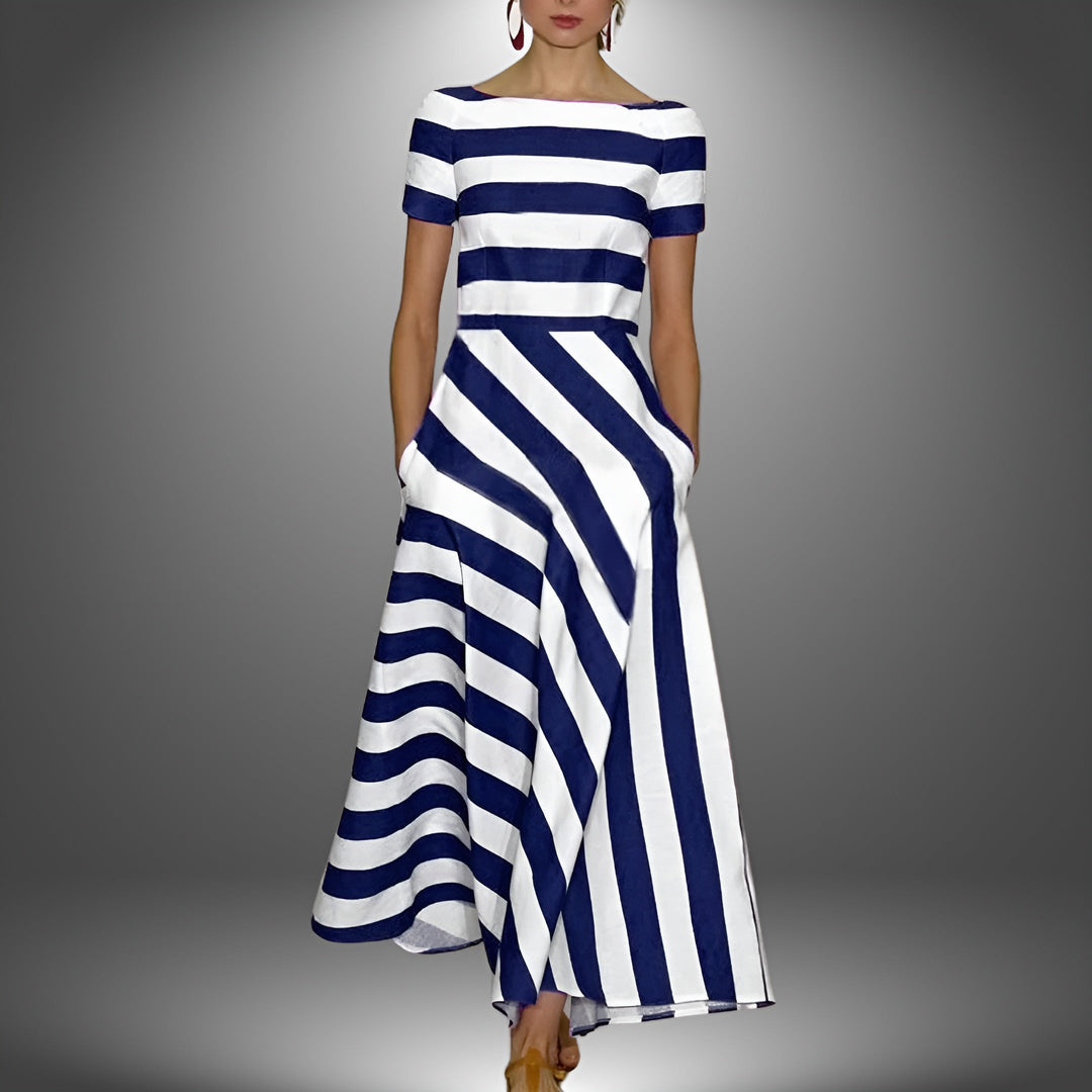Ashcroft Effortless Modern Stripe Dress – view 4