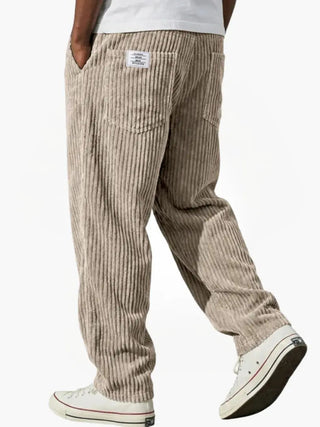 Ashcroft | Men's Corduroy Trousers with Elasticated Waist