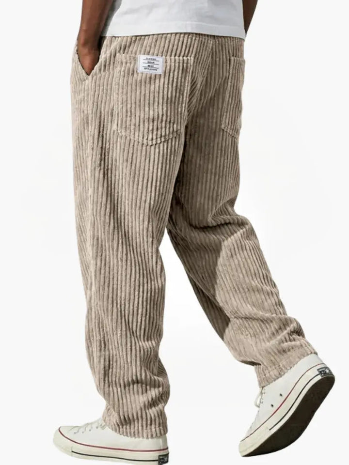Ashcroft | Men's Corduroy Trousers with Elasticated Waist