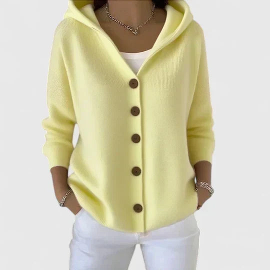 Selina | Hooded Button-Front Cardigan
