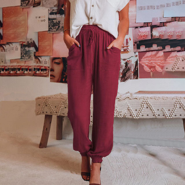 Plain Casual Trousers