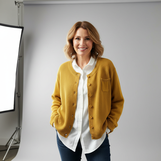 Lavinia | Relaxed Button-Up Cardigan