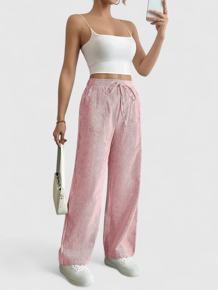 Ashcroft | Birgit Comfortable Wide-Leg Trousers with Elegant Details
