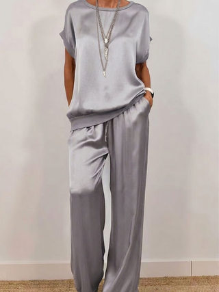 Sophie | Satin Two-Piece Set