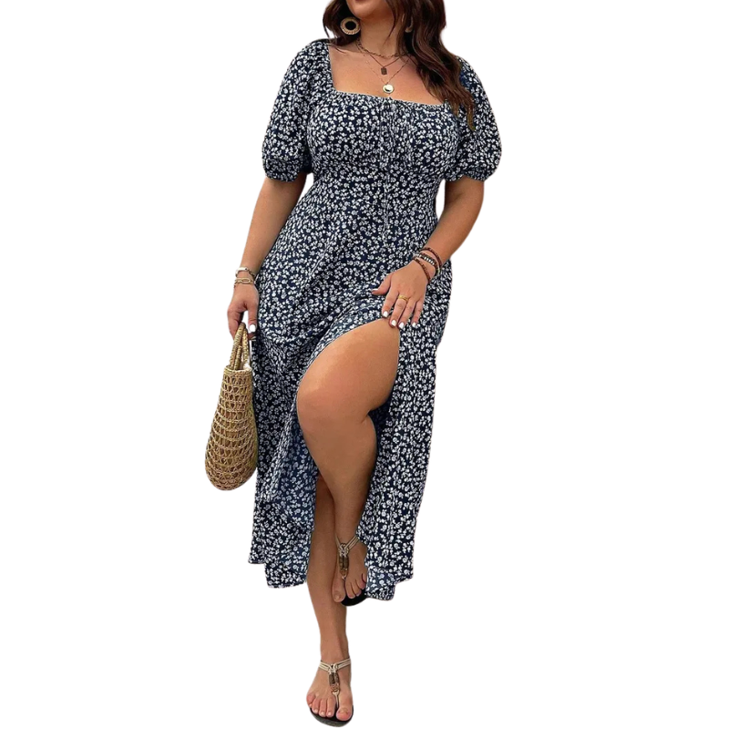 Ashcroft Trendy Plus Size Floral Print Dress – view 4