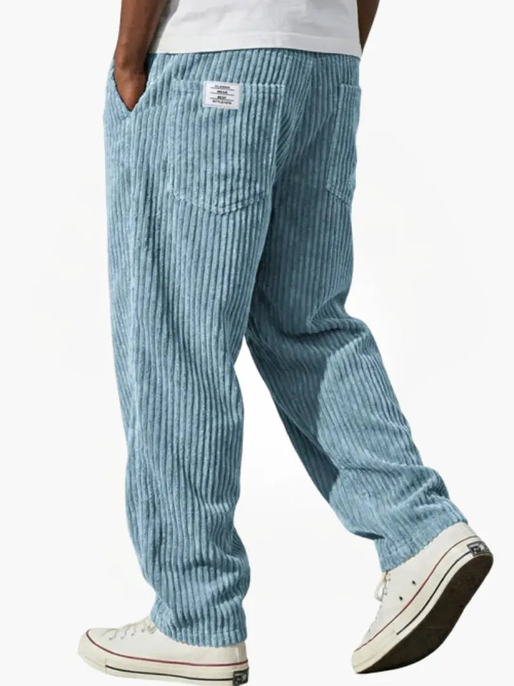 Ashcroft | Men's Corduroy Trousers with Elasticated Waist
