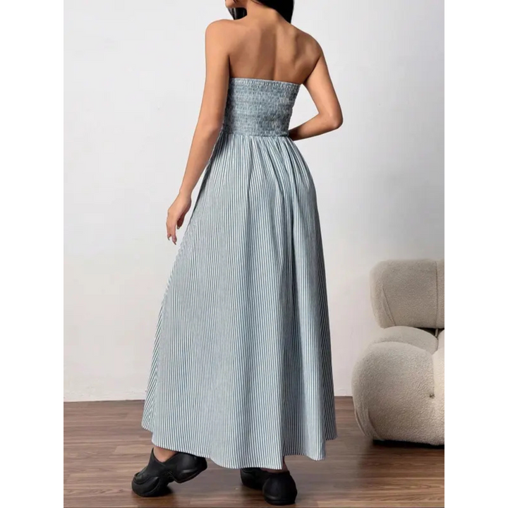 Ashcroft Classic Striped Summer Tube Maxi Dress – view 3