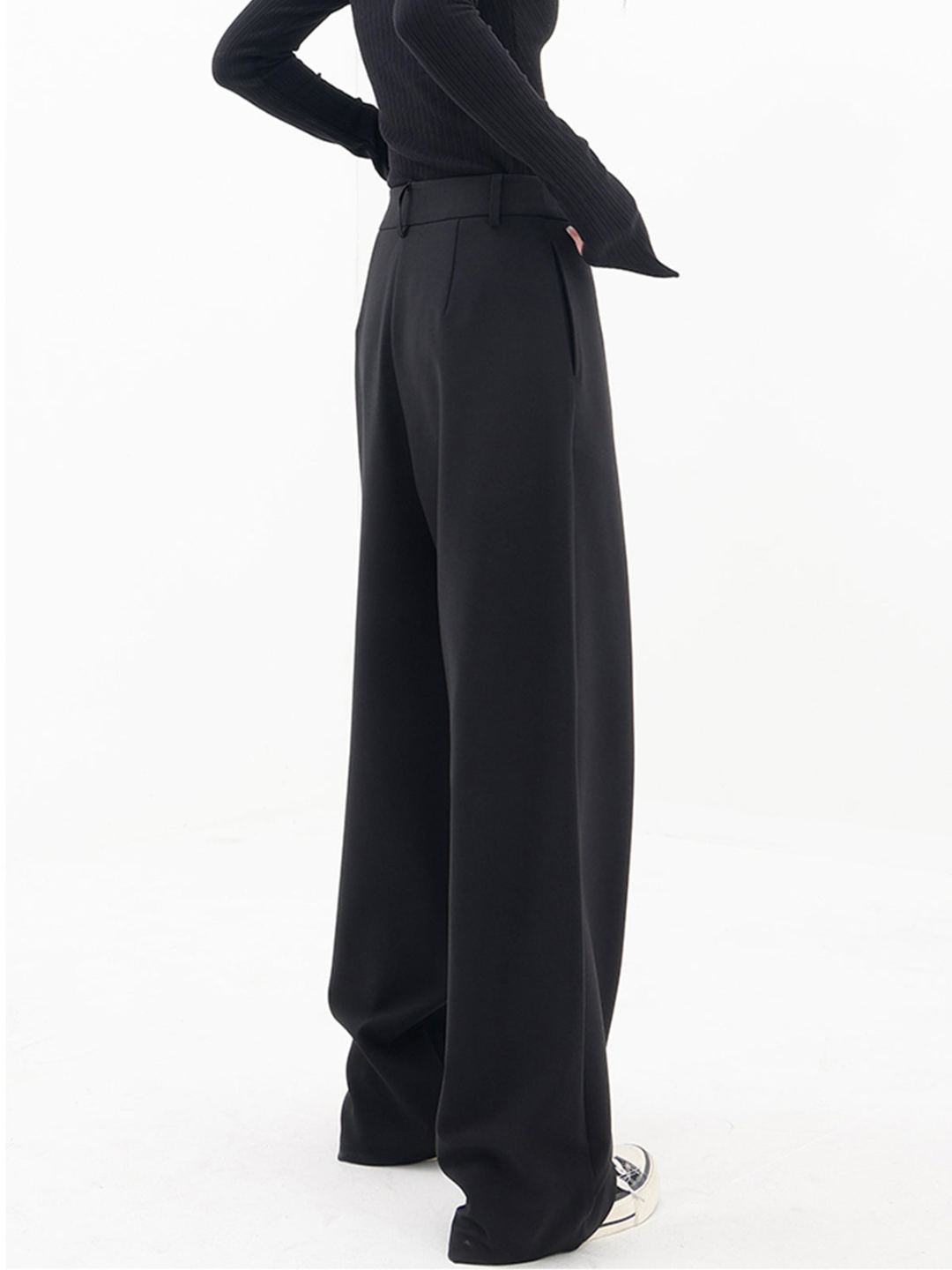 Ashcroft | Asymmetric Waist Baggy Trousers