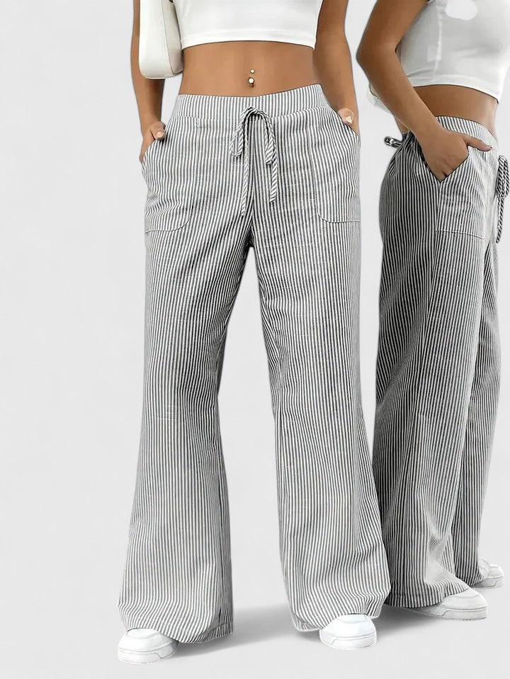 Ashcroft | Birgit Comfortable Wide-Leg Trousers with Elegant Details