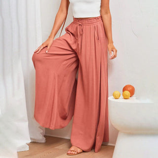 Wide-Leg Casual Trousers