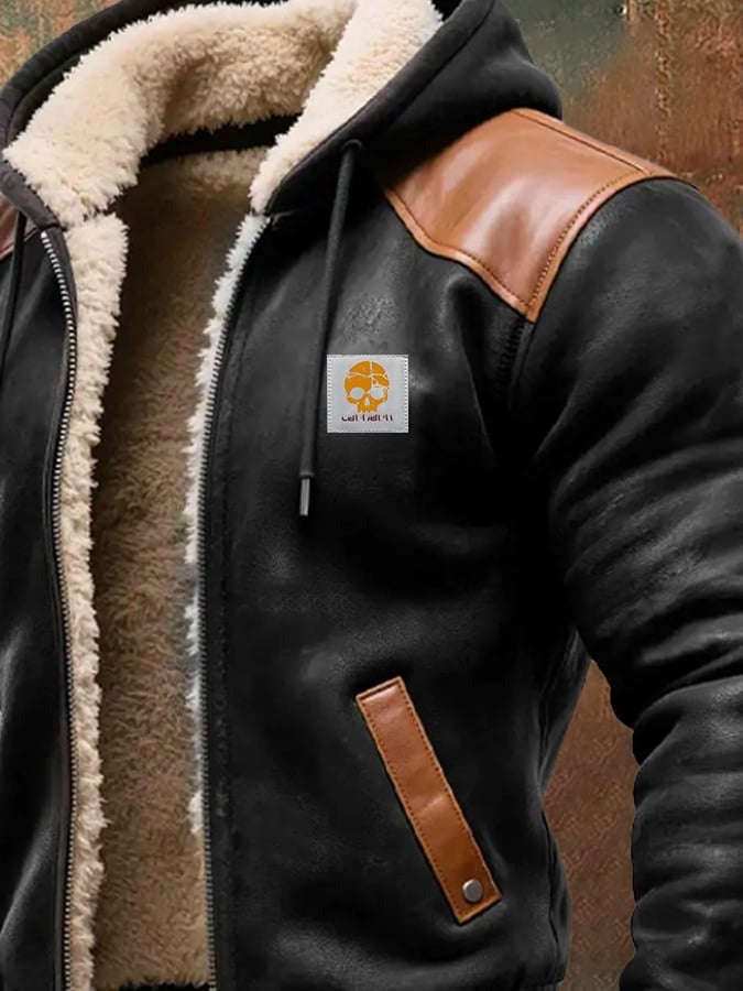 Winter Blouson with Leather Details