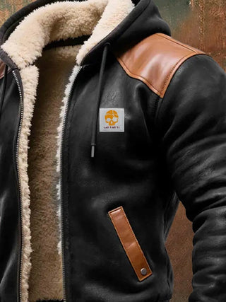 Winter Blouson with Leather Details