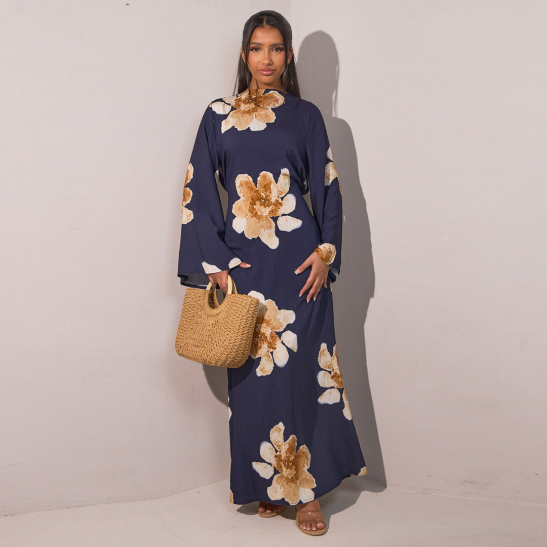 Ashcroft Modest Floral Loose Fit Maxi Dress – view 5