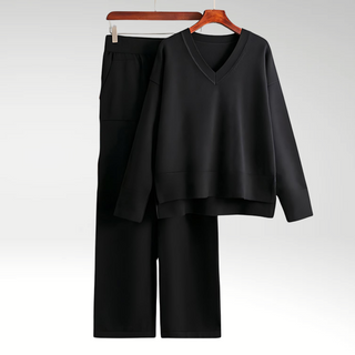 Cazel | Luxe V-Neck Two Piece Set