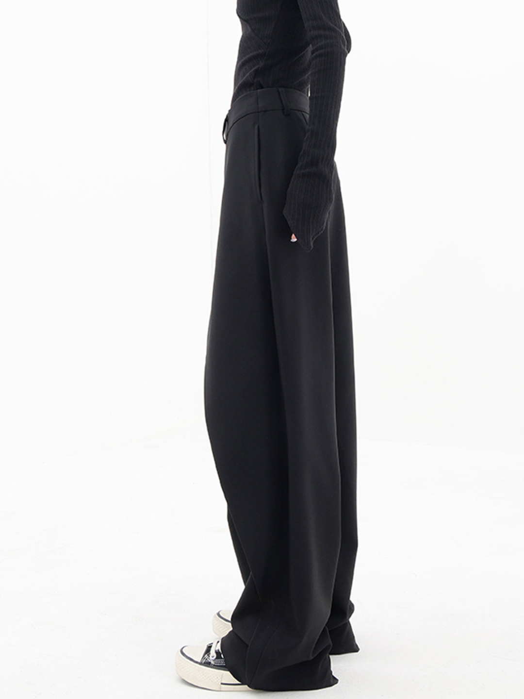 Ashcroft | Asymmetric Waist Baggy Trousers