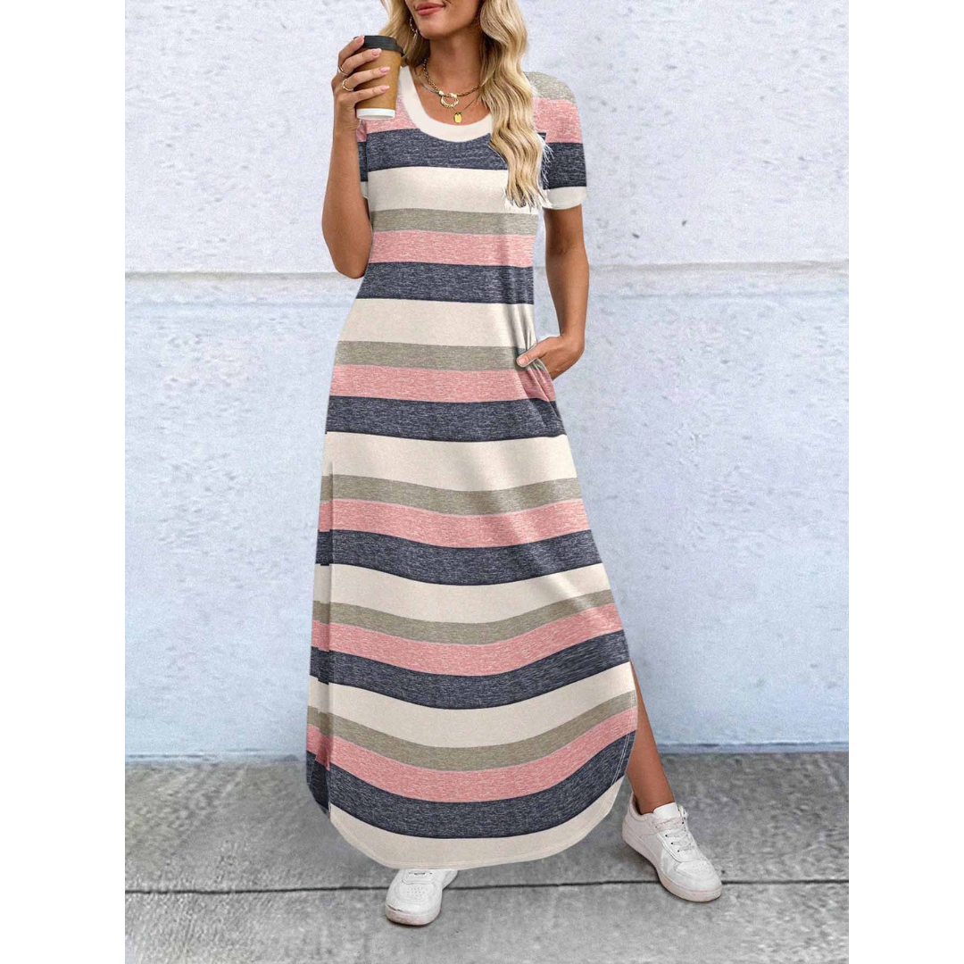 Ashcroft Everyday Relaxed Fit Round Neck Maxi Dress – view 5