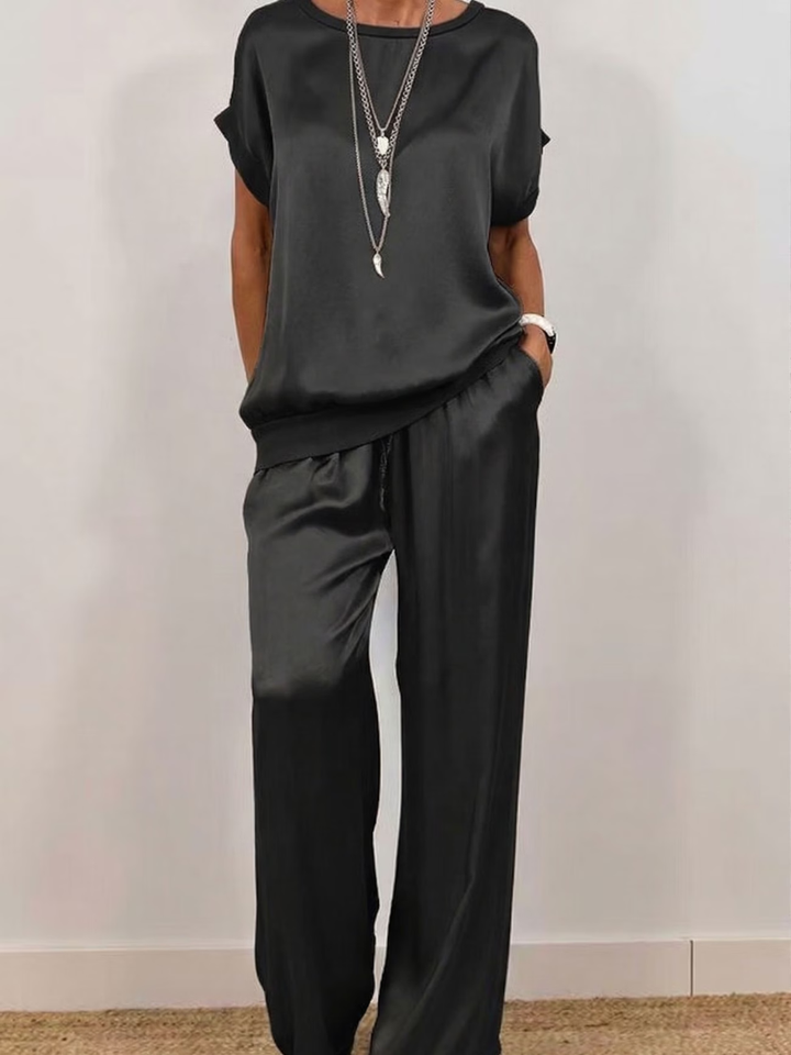 Sophie | Satin Two-Piece Set