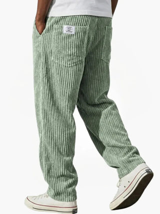 Ashcroft | Men's Corduroy Trousers with Elasticated Waist