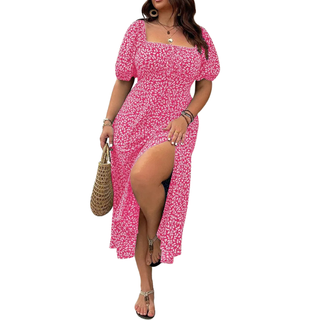 Ashcroft Trendy Plus Size Floral Print Dress – view 5