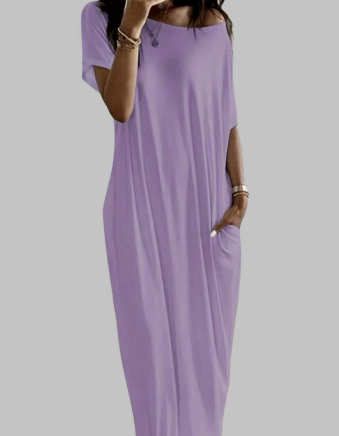 Ashcroft Loose Fit Round Neck Sleep Nightdress – view 3
