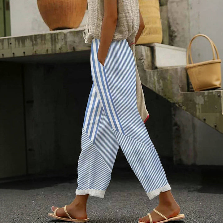 Striped Casual Trousers