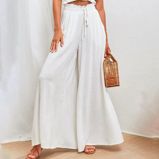 Wide-Leg Casual Trousers