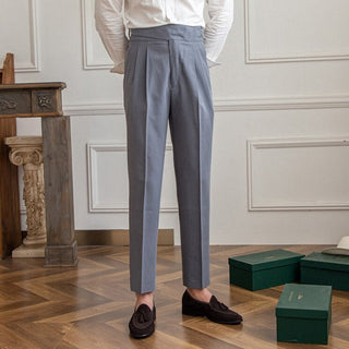 Ashcroft | Ellis Classic High-Waist Trousers with Buckle Closure